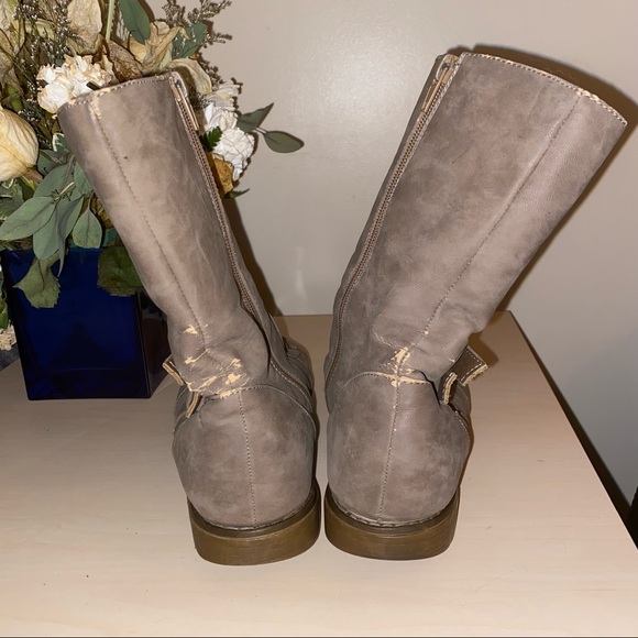 Lace up side zip boots - Picture 5 of 7